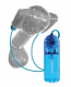 Classix Dual Vibrating Head Teaser - Blue/clear Image