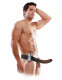 Fetish Fantasy Series 8-Inch Vibrating  Hollow Strap-on - Brown Image