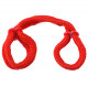 Fetish Fantasy Series Silk Rope Love Cuffs - Red Image