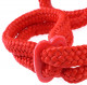 Fetish Fantasy Series Silk Rope Love Cuffs - Red Image