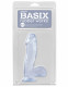 Basix Rubber Works - 6.5 Inch Dong With Suction Cup - Clear Image