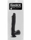 Basix Rubber Works - 10 Inch Dong With Suction Cup - Black Image