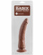 Basix Rubber Works - Slim 7 Inch With Suction Cup - Brown Image