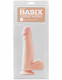 Basix Rubber Works 7.5 Inch Dong With Suction Cup  - Flesh Image