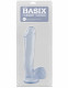 Basix Rubber Works 12 Inch Dong With Suction Cup - Clear Image