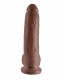 King Cock 9-Inch Cock With Balls - Brown Image