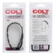 Colt 8 Snap Fastener Leather Strap - Black Image