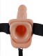 Fetish Fantasy Series 7-Inch Vibrating Hollow Strap-on With Balls - Flesh Image