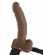 Fetish Fantasy Series 9-Inch Hollow Strap-on With Balls - Brown Image