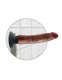 King Cock 7-Inch Vibrating Cock - Brown Image
