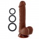 7 Inch Silicone Pro Odorless Dong - Brown Image