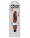 King Cock 7 Inch Vibrating Stiffy - Brown Image