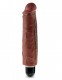 King Cock 7 Inch Vibrating Stiffy - Brown Image