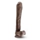 Dr. Skin Mr. Ed 13 Inch Dildo With Suction Cup - Chocolate Image
