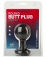 Round Butt Plug - Medium - Black Image