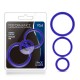 Performance - Vs4 Pure Premium Silicone Cockring Set - Indigo Image