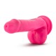Neo - 6 Inch Dual Density Cock With Balls - Neon Pink Image