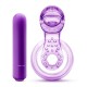 Play With Me - Lick It - Vibrating Double Strap Cockring - Purple Image