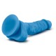 Neo - 7.5 Inch Dual Density Cock With Balls - Neon Blue Image