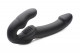Evoke Rechargeable Vibrating Silicone Strapless Strap on - Black Image