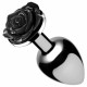 Black Rose Anal Plug - Medium Image
