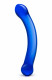 6 Inch Curved G-Spot Blue Glass Dildo Image
