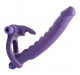Double Delight Dual Insertion Vibrating  Rabbit Cock Ring Image