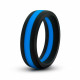 Performance - Silicone Go Pro Cock Ring -  Black/blue/black Image