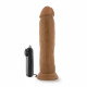 Dr. Skin - Dr. Throb - 9.5 Inch Vibrating  Realistic Cock With Suction Cup - Mocha Image