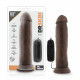 Dr. Skin - Dr. Throb - 9.5 Inch Vibrating  Realistic Cock With Suction Cup - Chocolate Image