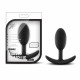 Luxe - Wearable Vibra Slim Plug - Medium - Black Image