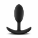 Luxe - Wearable Vibra Slim Plug - Medium - Black Image