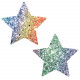 Super Sparkle Rock Kandi Chunky Rainbow Glitter  Starry Nights Nipztix Pasties Image
