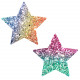 Super Sparkle Rock Kandi Chunky Rainbow Glitter  Starry Nights Nipztix Pasties Image