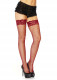 Stay Up Fishnet Thigh Highs - One Size - Burgundy Image
