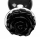 Black Rose Anal Plug - Large Image