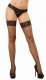 Fishnet Thigh High - One Size - Black Image