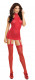 Sheer Garter Dress - One Size - Red Image