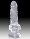 King Cock Clear 4 Inch Cock With Balls Image