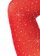 Rhinestone Snap Crotch Bodysuit - One Size - Red Image