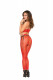 Cami Top and Matching Legging With Feather Design - One Size - Red Image
