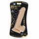 Pro Sensual Premium Silicone 8 Inch Dong With 3  Cockrings - Flesh Image