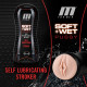 M for Men - Soft and Wet - Pussy With Pleasure Ridges and Orbs - Self Lubricating Stroker Cup - Vanilla Image
