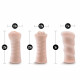 M for Men - 3-Pack Self-Lubricating Vibrating  Stroker Sleeve Kit - Vanilla Image