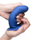 Squeezable Thick Phallic Dildo - Blue Image