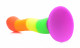 Proud Rainbow Silicone Dildo With Harness Image