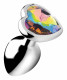 Rainbow Prism Heart Anal Plug - Small Image
