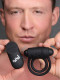 Bang - Silicone Cock Ring and Bullet With Remote  Control - Black Image
