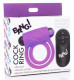 Bang - Silicone Cock Ring and Bullet With Remote Control - Purple Image