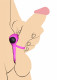Bang - Silicone Cock Ring and Bullet With Remote Control - Purple Image